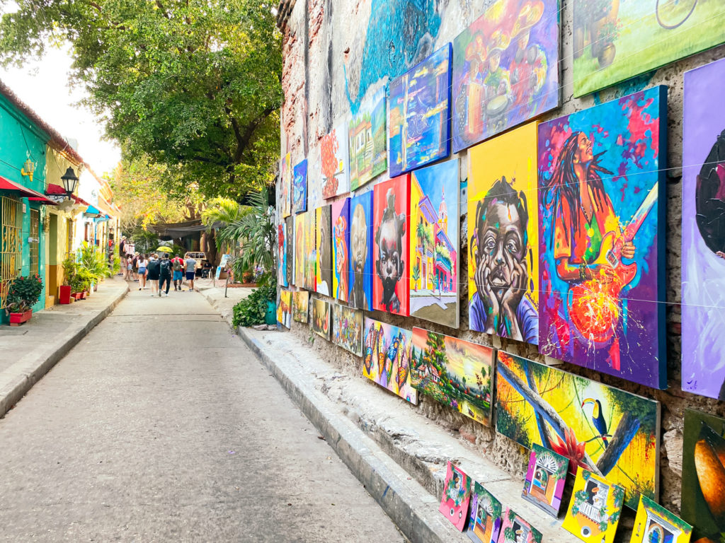 Calle del arte en Getsemaní